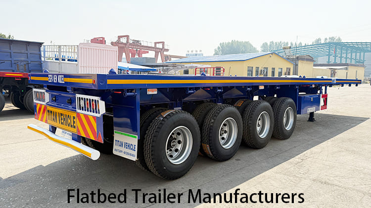 4 Axle Flatbed Trailer Manufacturers for Sale in Uganda, Ugrua