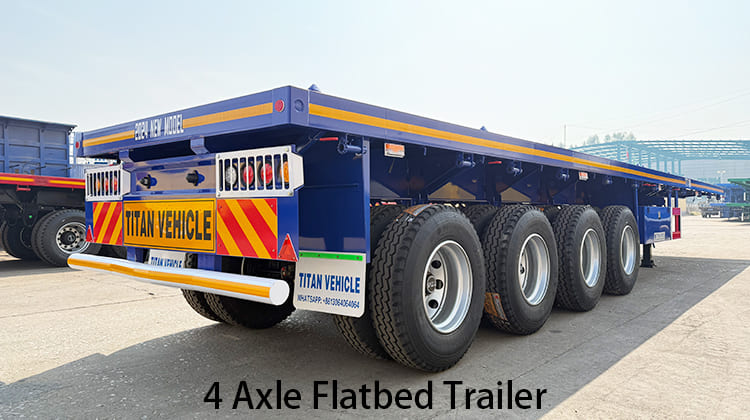 4 Axle Flatbed Trailer Manufacturers for Sale in Uganda, Ugrua