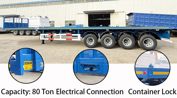 4 Axle Flatbed Trailer Prices for Sale in Uganda, Ugkab