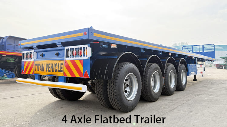 4 Axle Flatbed Trailer Prices for Sale in Uganda, Ugkab