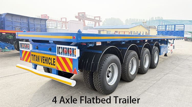 4 Axle Flatbed Trailer Prices for Sale in Uganda, Ugkab