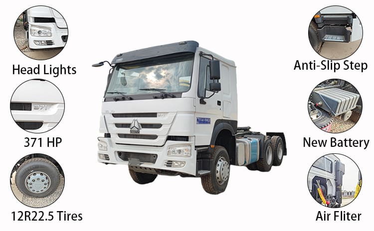Used Howo Tractor Truck 371 for Sale in Uganda, Ugrua