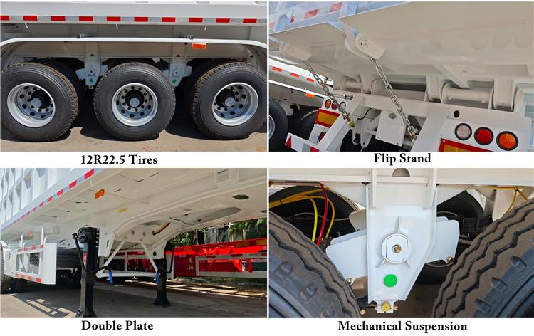 60 Ton Semi Dump Trailer for Sale In Uganda
