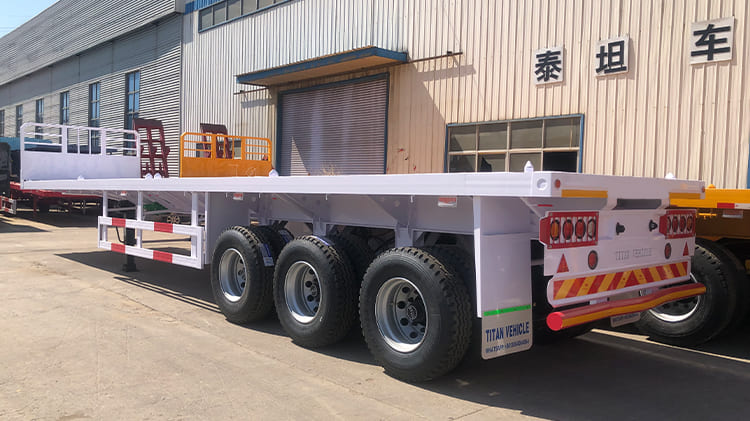 Flatbed Semi Trailer | 40 Ft 3 Axle Flatbed Trailer for Sale in Uganda Entebbe