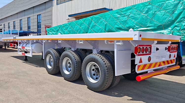 40 Ft 3 Axle Flatbed Trailer Prices for Sale in Uganda