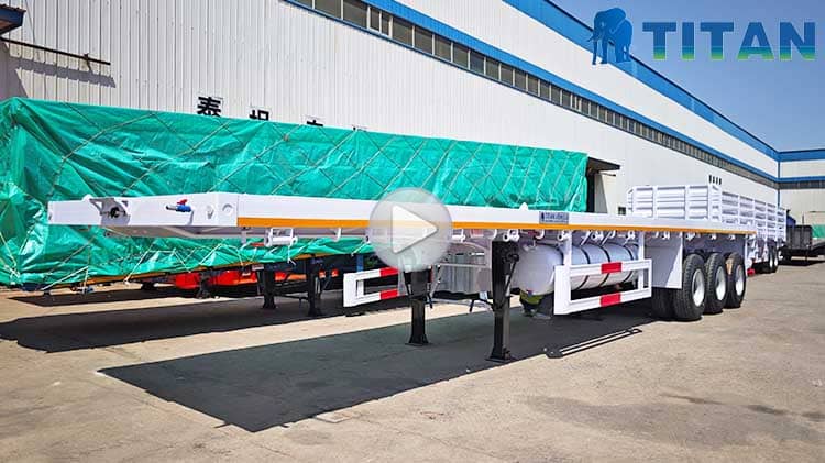 40 Ft 3 Axle Flatbed Trailer Prices for Sale in Uganda