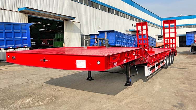 3 Axle Low Bed Trailer Manufacturers Price for Sale in Uganda
