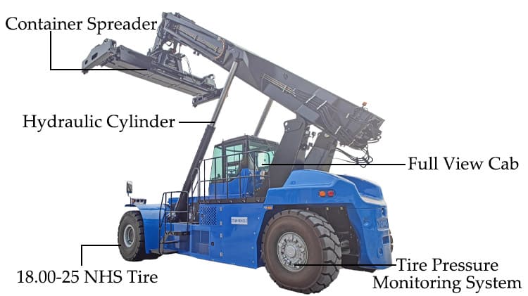 45 Ton Container Reach Stacker for Sale in Uganda