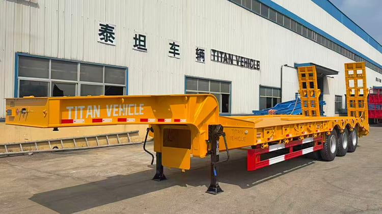 3 Axle Low Bed Trailer Manufacturers Price for Sale in Uganda