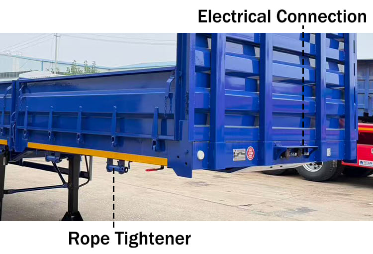 China Cargo Side Wall Trailer for Sale in Uganda