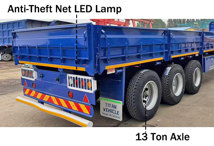 China Cargo Side Wall Trailer for Sale in Uganda