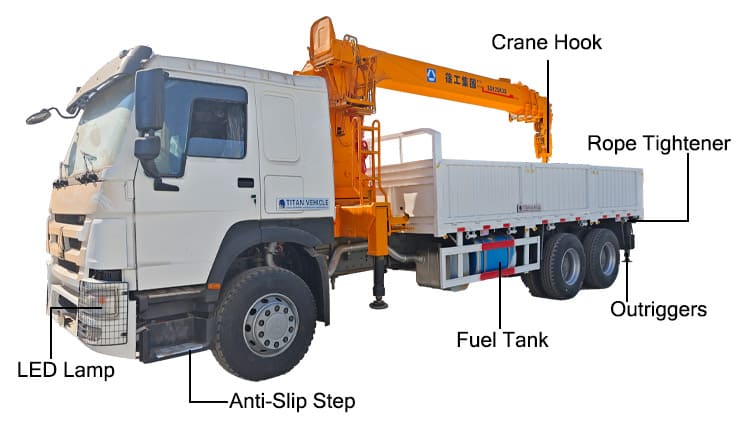 Heavy Duty Truck Mounted Crane Price for Sale in Uganda