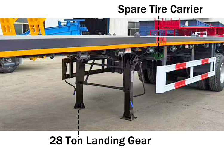 40 Ft 3 Axle Flatbed Trailer for Sale in Kampala Uganda
