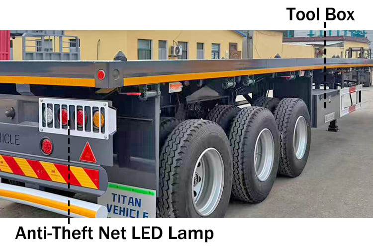 40 Ft 3 Axle Flatbed Trailer for Sale in Kampala Uganda
