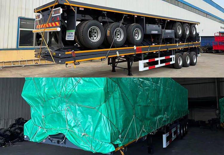 40 Ft 3 Axle Flatbed Trailer for Sale in Kampala Uganda