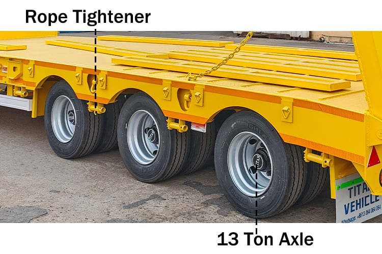 3 Axle Low Bed Trailer Types Price for Sale in Uganda