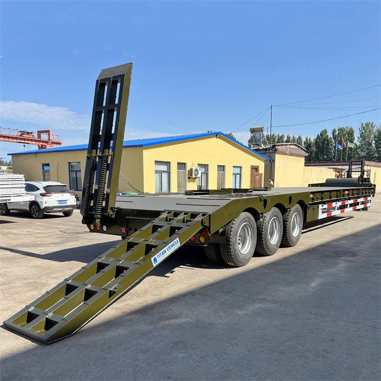 80 Ton Low Bed Truck Trailer