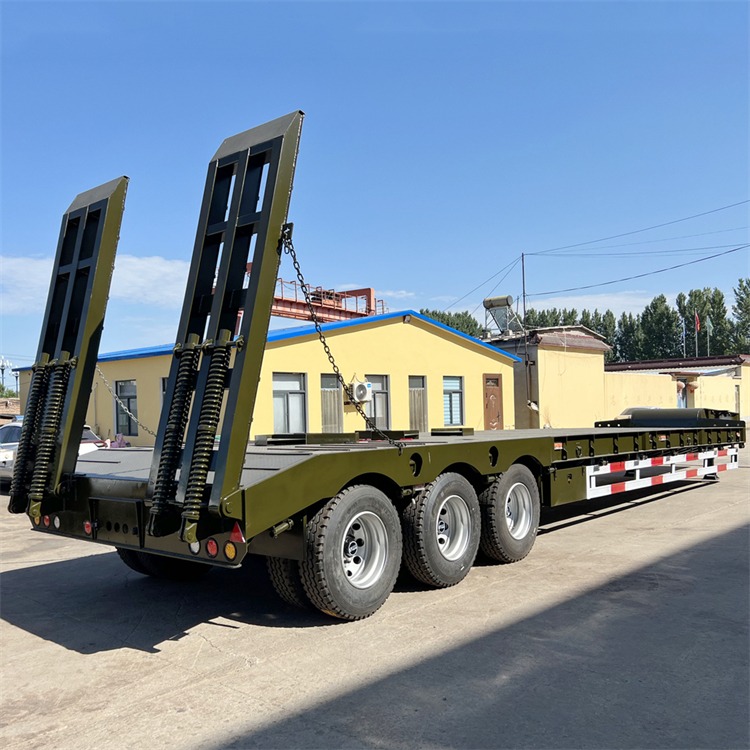 80 Ton Low Bed Truck Trailer