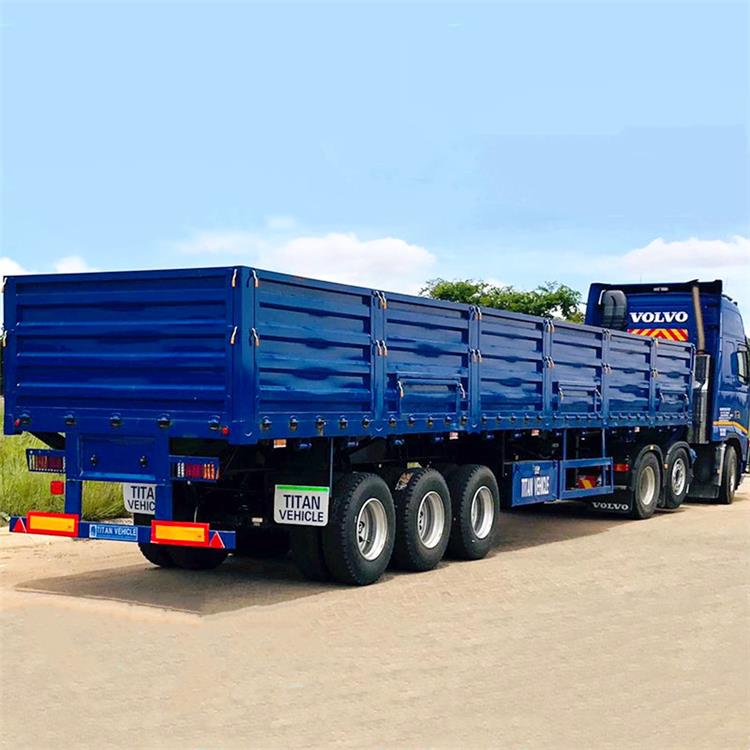 Triaxle with Boards Trailer