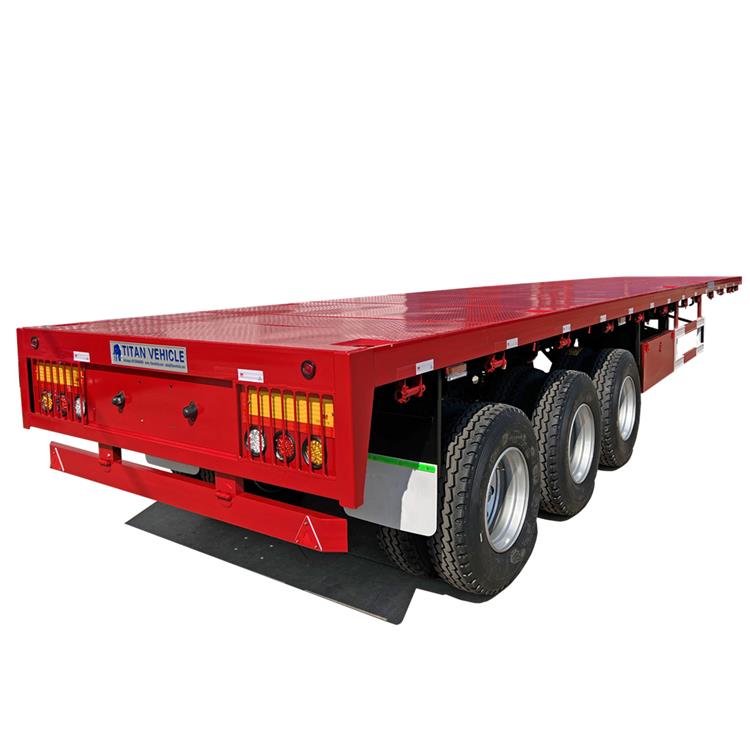 3 Axle 40 foot Platform Semi Trailers for Sale In Kampala Uganda