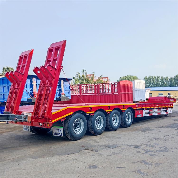 4 Axle Low Loader Truck Trailer