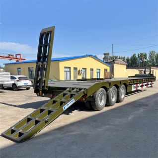 80 Ton Low Bed Truck Trailer