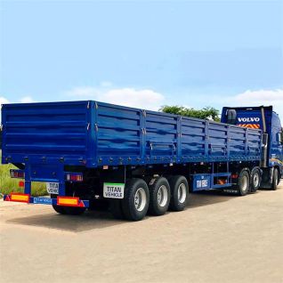 Triaxle with Boards Trailer