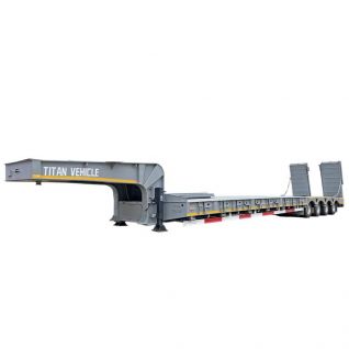 4 Line 8 Axle Low Loader Semi Trailer 