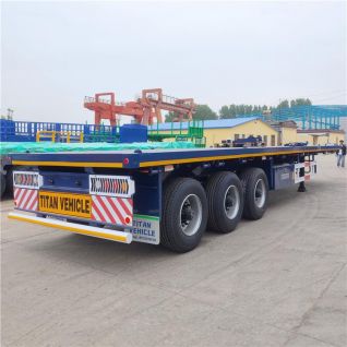 3 Axle 40ft Flat Deck Trailer 